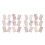24Feuilles Stickers Adhésifs Multiformes Pour 8