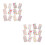 24Feuilles Stickers Adhésifs Multiformes Pour 9