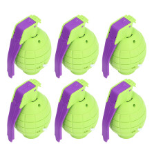 6 Stück Kinder-Spielzeug-Handgranaten mit Sound & Licht – 10 cm Plastik-Rollenspielset