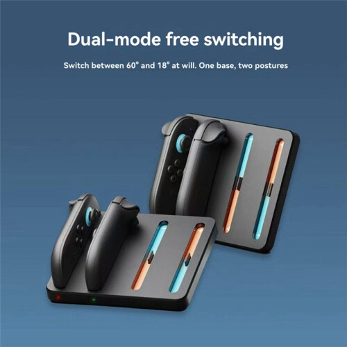 For   2 Charger Dock Station with Charging Cord for  2 Controller Charger with Indicator Light 1