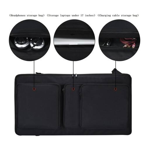 Multi-Functional Disc Player Storage Bag for  DDJ-FLX6 DDJ-SX DDJ-SX2 DDJ-SX3 with Adjustable Shoulder Strap