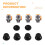 Fourth Generation Hall Effect Joystick for PS5 Electromagnetic Joystick with Adjustable Mushroom 7