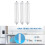 DA29-10105J Inline Water Filter Refrigerator Filter Element Coconut Shell Activated Carbon Rod Filter Element 3 Pcs 3