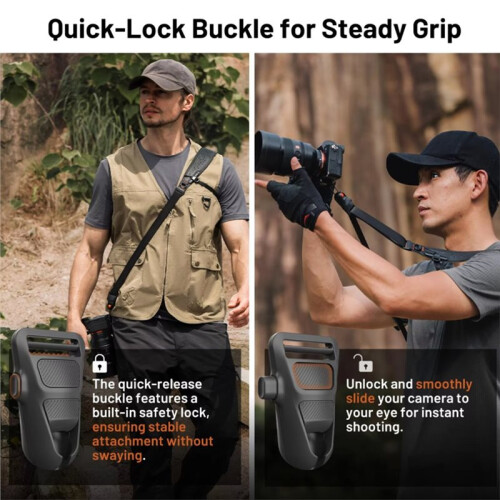 Camera Strap Pro Quick Release Heavy Duty Camera Shoulder Strap with Detachable Underarm Strap Green 2