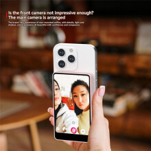 SYNCO Wireless Selfie Phone Monitor Touch Screen Magnetic Installation Ideal for Vlogging and Live Streaming White