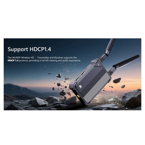 Kit Transmissor e Receptor Sem Fio 4K Compatível com , 5G, Banda Dupla, 350 M, Extensor para Laptop, Câmera e Projetor de TV 1