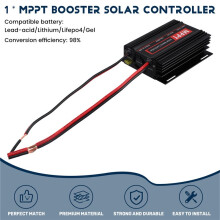MPPT Booster Solar Controller 22A 800W PV 12-60V Input Step- 24-88V Charging Solar Charger for Lithium Gel AGM