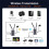 Kit Transmissor e Receptor Sem Fio 4K Compatível com , 5G, Banda Dupla, 350 M, Extensor para Laptop, Câmera e Projetor de TV 9