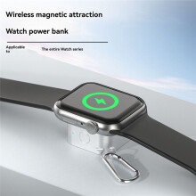 Wireless Charger for Watch 2.5W Magnetic Wireless Fast Charging IWatch Charger Travel Keychain for IWatch Series,B