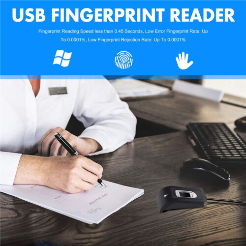 USB Fingerprint Reader for Windows 7/8 with Latest Windows Hello Features 1
