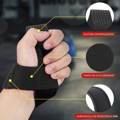 Paar schwarze Polyester-Hantelstützen für Krafttraining 2