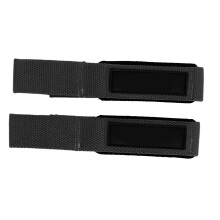 Paar schwarze Polyester-Hantelstützen für Krafttraining