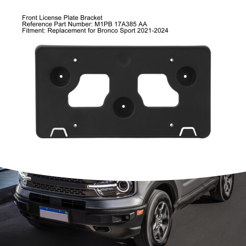 M1PB 17A385 AA Support de plaque d'immatriculation Bronco Sport 21-24 2