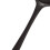 Hitzebeständiger Silikon-Spatel mit ergonomischem Griff, Schwarz 3