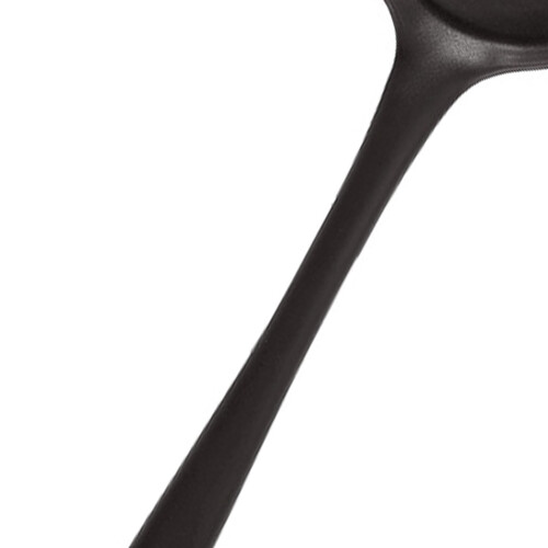 Hitzebeständiger Silikon-Spatel mit ergonomischem Griff, Schwarz 2