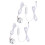 2Pcs USB Dimmable Mini Spotlights 5V Aluminum, 6.6ft Cable 15