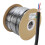 kenable Microphone Cable 2 Core Copper Screened Flexible Lead Bare Ended Reel 100m Black 1