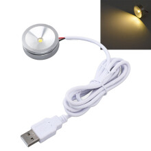 Lámpara LED USB Spotlight 37mm Ø, 4.2ft, 5V cálida
