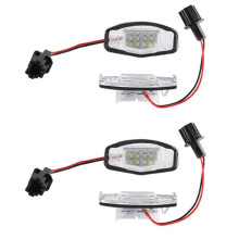 4 Stuks Auto Led Kentekenverlichting Kentekenverlichting Lamp voor voor Accord Zwart