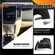 Car Dashboard A/C Air Outlet Vent Trim for Land LC200 2016-2022 Central Console Cover