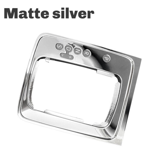For  B6 2005-2011 Car Gear Shift Base Gear Shift Knob Frame Accessories 3C1713203A Bright Silver 2