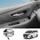 Car Inner Door Bowl Panel Inside Handle Protector Cover for  Alphard Vellfire 40 Series 2023+ RHD Glossy Black 2