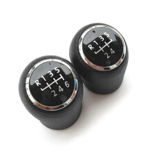 Car Gear Shift Knob Silver 6 Speed Gear Lever Stick Gaiter Boot Cover for Transport T5 T5.1 T6 2005-2015