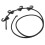Sangle en caoutchouc pour wagon, 4 crochets pliants, corde élastique 1