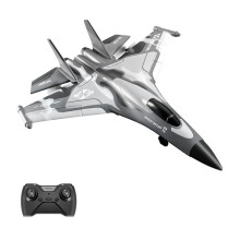 Rc Air Plane Stealth Raptor Remote Control Airplane 3 Channel Stunt Fighter with RGB Light, Aircraft Toy Gift for Kids