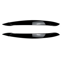 Car Front Headlight Cover Light Lamp Eyelid Eyebrow Trim ABS for X5 E70 2008-2013 Gloss Black