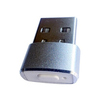 Mouse Jiggler BotóN de Encendido/Apagado USB Simulador de Movimiento del Mouse para Oficina AutomáTico Indetectable Mouse Jiggler Plata