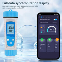 6-in-1 TDS Meter Digital Water Tester EC TDS SALT SG Temperature PH Meter Aquarium Water Tester