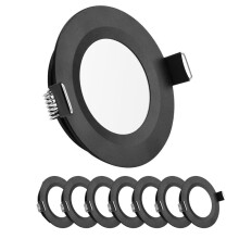 8 Pack RV Recessed Ceiling Lights Dimmable LED Puck Lights Interior for RV Van Truck Caravan Boat Ceiling Cold White