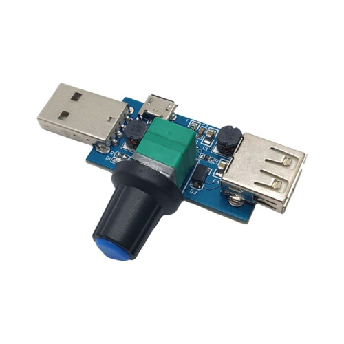 Régulateur de Vitesse Du Vent USB  4-12 V 5 W avec Interrupteur, Module de Vitesse, Régulateur de Volume, Bouton de Commutation