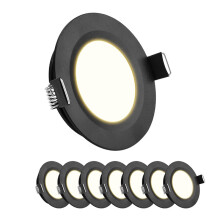8 Stuks RV Inbouwplafondlampen Dimbaar LED Puck Verlichting Interieur voor RV Busje Vrachtwagen Caravan Boot Plafond Warm Wit
