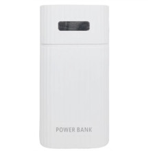 18650/18700/20700/21700 Battery Charger Adapter Battery Pack DIY Power Bank Power Bank Case Box Excluding Battery White