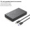 Caixa para HDD de 3,5 Polegadas  para Adaptador USB 3.1 Tipo C Gabinete para Disco Rígido Externo para Disco SSD de 2,5" e 3,5" Caixa para HDD com 4