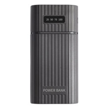 18650/18700/20700/21700 Battery Charger Adapter Battery Pack DIY Power Bank Power Bank Case Box Excluding Battery Black