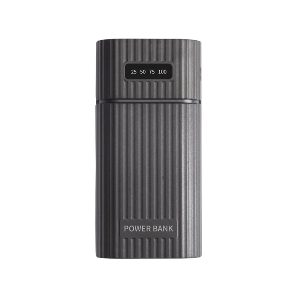 18650/18700/20700/21700 Battery Charger Adapter Battery Pack Diy Power Bank Power Bank Case Box Excluding Battery Black 4714017317520