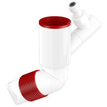 Tuyau D'Évacuation Anti-Odeurs pour Lave-Linge, 2 Joints, Rotation à 360, Évacuation Murale, Anti-Insectes et Anti-Refoulement B