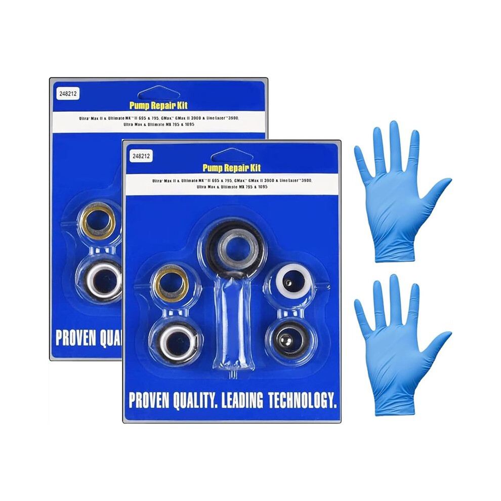 2 Pack 248212 Pump Repair Kit For Ultra Max Ii 695 795 Linelazer 3900 Airless 4711013123872
