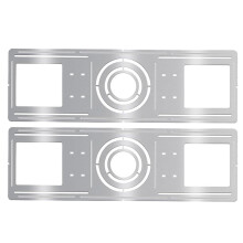 2 PCS Galvanized Steel Mounting Plates for 3/4/6in LED Lights, Recessed Lighting Installation Kit