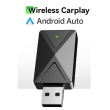 2-in-1-Carplay-Box, Kabelloser Carplay-Adapterstecker für Android Auto, Kabelgebundenes Carplay auf Kabellosen Stecker