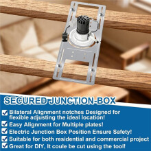 2 PCS Galvanized Steel Mounting Plates for 3/4/6in LED Lights, Recessed Lighting Installation Kit