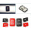 Car Multi-Function Button Central Control ESP Anti-Slip  Button for  1/2/3/4 2012-2018 Black 2