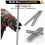 Nut Zipper Drill Attachment, Hex Shank Nut Driver for 1/4in 3/8in 1/2in Threaded Rods,Nut Drill Bit Socket Wrench Tool 2