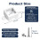 75-Pack Light Clips for H705A/B/C & H805 Outdoor Lights - Includes 150 Screws for Secure Mounting 7