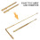 2Pcs Pure Copper Dowsing Rods Portable Dragon Seeking Tool Divining Rod Pen 3