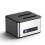 Gabinete para Disco Rígido Externo SSD de 2,5/3,5 Polegadas, Estação de Encaixe para Disco Rígido de Baia Dupla,  para HDD USB 3.0, Plugue Do 1