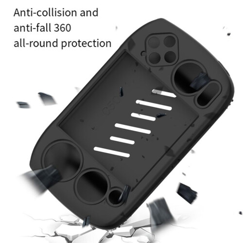 Gamepad Housing with Lanyard Protector Cover for RG CubeXX Scratchproof Game Console Protective Case Creamy White
